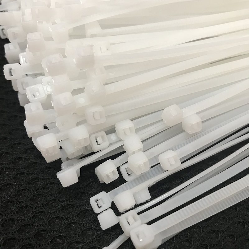 High quality new material Environmental protection thickened toughened white black plastic nylon cable tie 4X150mm model foot number 500