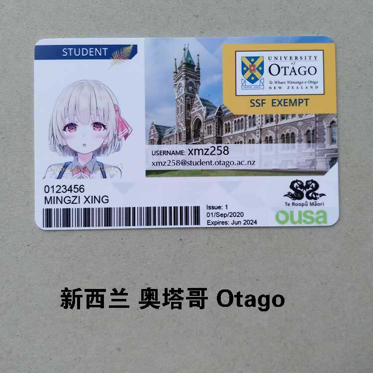 Personality Custom Entertainment New Zealand's Otago University Otago Cartoon Custom Card Video Prop Card Movie & Video Props Card