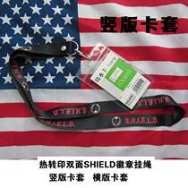 S.H. I .E.L.D. Lanyard Thermal Transfer Double-Side SHIELD Badge Lanyard Waterproof Transparent Card Cover