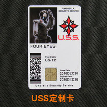 Resident Evil Ambrella Rapid Response security force USS personalized customized entertainment card COS card