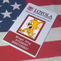 Personalized custom prop card Loyola University Chicago Loyola animation cartoon film and television prop version