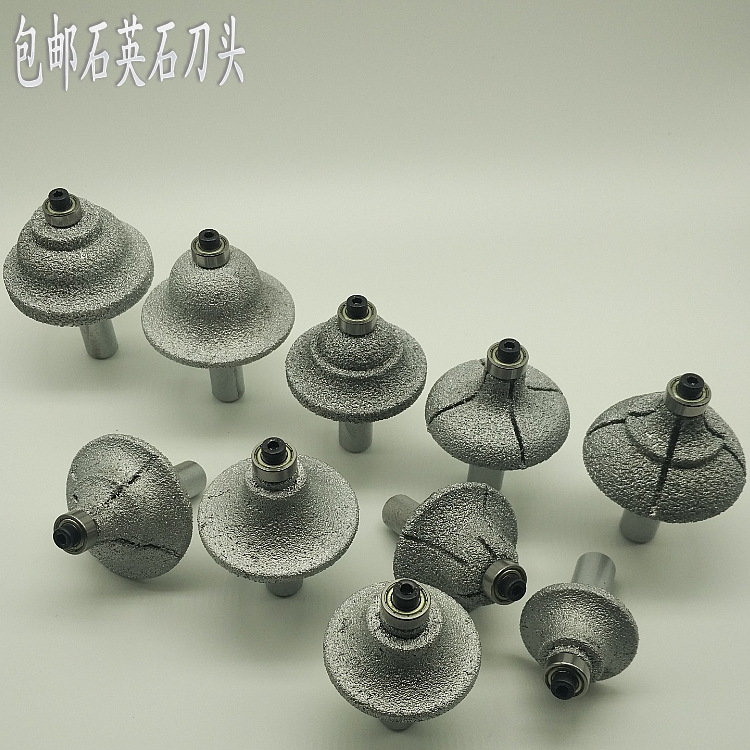 Domestic Hengli New Brazed quartz stone cutter kitchen countertop shape Emery grinding head end mill