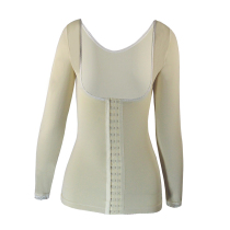 Autumn and winter new beating bottom long sleeve blouse large code female beauty body collection arm beauty back shaping collecting stomach and plastic body jacket