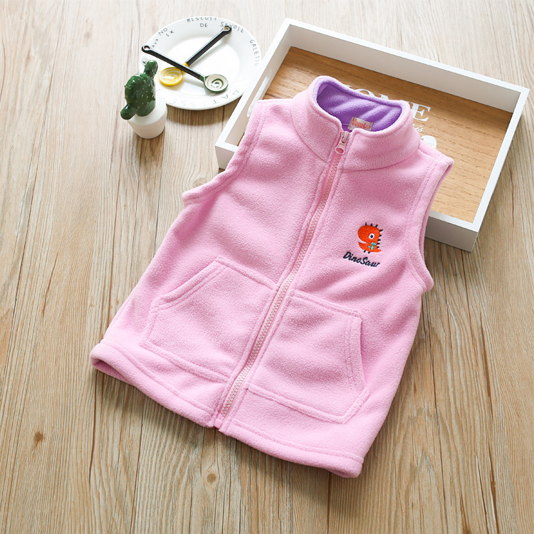 Áo nỉ trẻ em vest trẻ em vest ấm cho bé trai và bé gái mùa thu đông cộng với áo khoác lông cừu dày shop quan ao baby