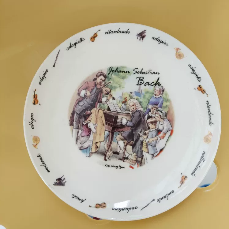 Винтажная серия музыкантов керамический сладкий продукт/завтрак диск/диск для перекуса/миска для перекуса