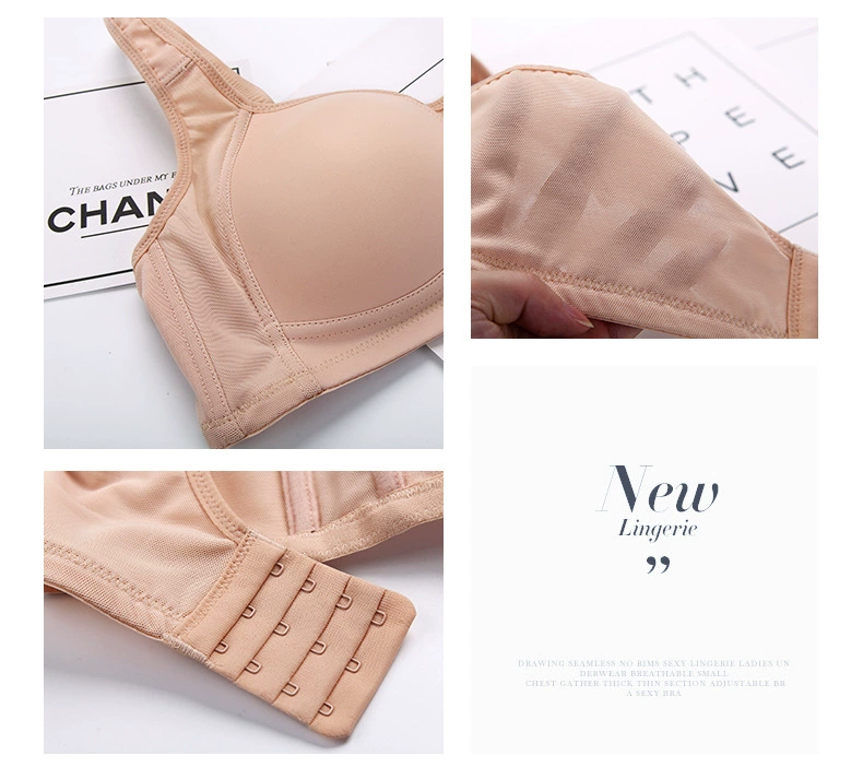 Ying Ying 468 kích thước lớn áo ngực ngực lớn hiển thị nhỏ đầy cốc chén chất béo mm thu thập chống võng phần mỏng để tăng thể thao đồ lót quần lót bầu
