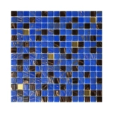 Стеклянная синяя нескользящая мозаика для спортзала