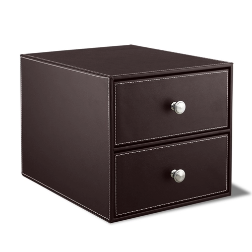 Простая кожаная настольная файловая шкаф хранение данных без ящика для блокировки, шкаф файлов файлов Tidelle