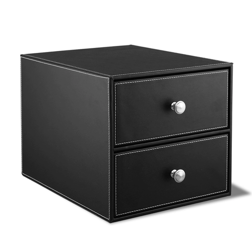 Простая кожаная настольная файловая шкаф хранение данных без ящика для блокировки, шкаф файлов файлов Tidelle