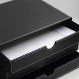 Business Creative Leather Desktop Horizontal Draw Draw Start File File File File Cabinet Cabinet Office Products