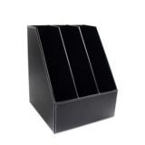 Business Creative Leather Three -Layer File Seat/Frame/Frame Three -Row File Classification и сортировка настройки хранения
