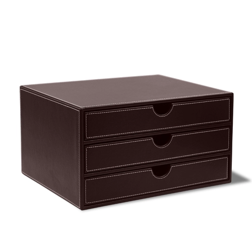 Business Creative Leather Desktop Horizontal Draw Draw Start File File File File Cabinet Cabinet Office Products