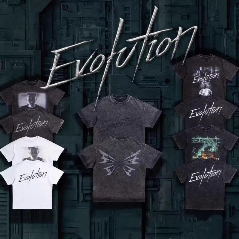 Nicholas Tse 2026 Evolution Concert Shenzhen Edition Washed Cotton Fan Support T-Shirt for Men and Women