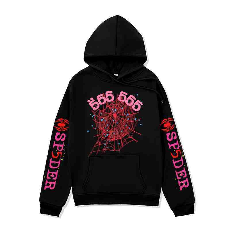 2024 Cross-Border Spider555 Printed Hoodie Spring and Autumn Pullover Casual Hooded Sweatshirt European and American Y2K Spider Jacket