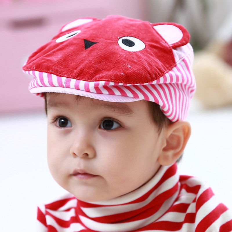 The new Korean version of the baby hat children's hat Beret detective hat spring and autumn season 0630