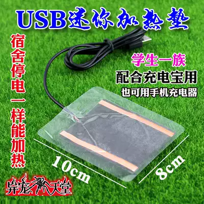 USB reptile heating pad 5v10x8cm dormitory heating artifact Spider scorpion pet insulation heating