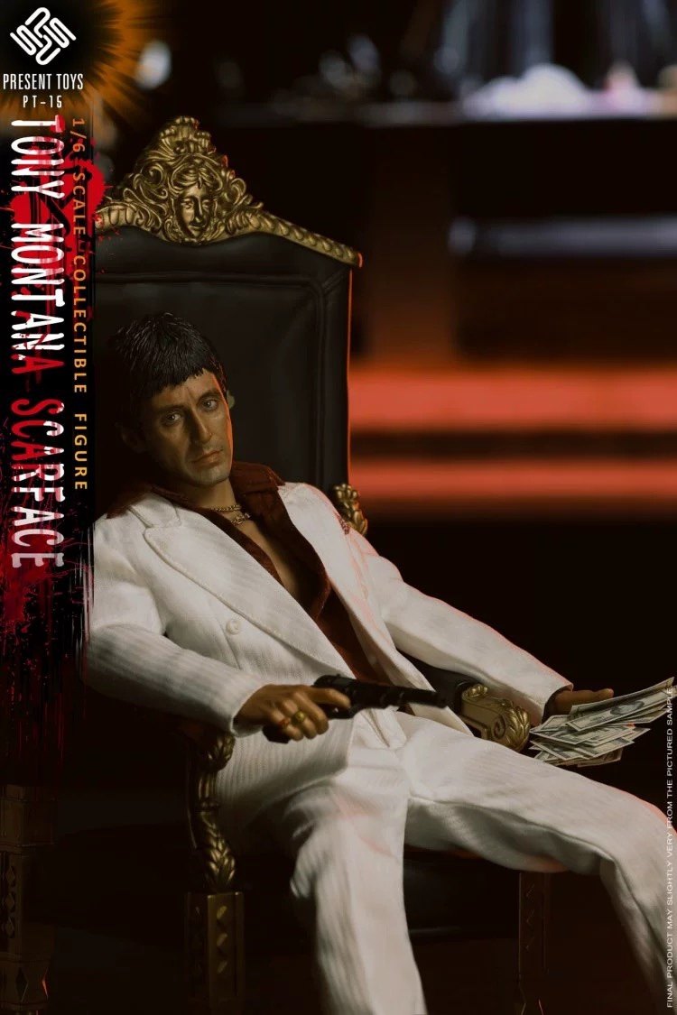 PRESENT TOYS Al Pacino Scarface PT-SP15 1/6 Action Figure In Stock