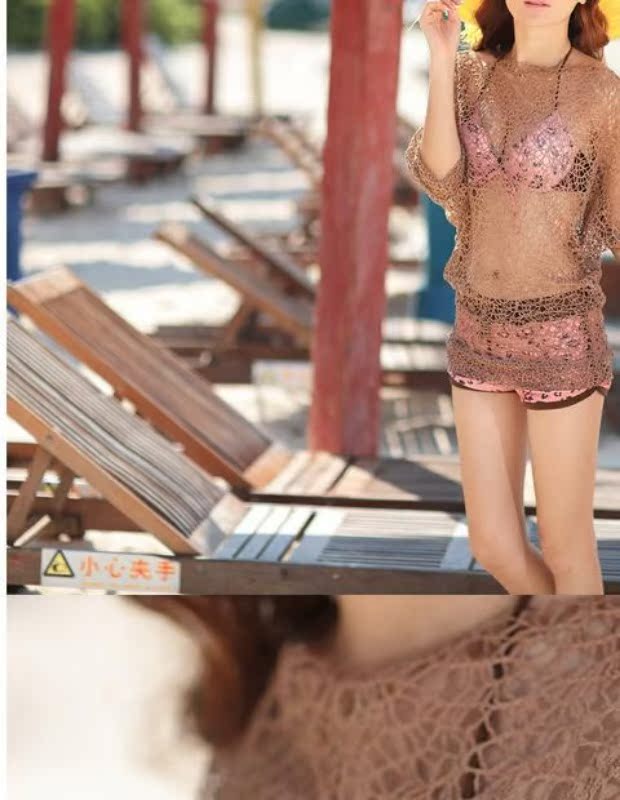 Đồ bơi Dreamer Đồ bơi Cặp đôi Đồ bơi Đàn ông và Phụ nữ Quần đi biển Bộ bikini bốn mảnh Lưới đi biển đồ đôi đi biển 2020