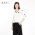 Áo len Kako 2019 mùa xuân mới áo len giản dị thoải mái thời trang slim V cổ 3211942 - Đan Cardigan