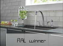 DELTA Pilar Series Duroya light 4-piece kitchen faucet