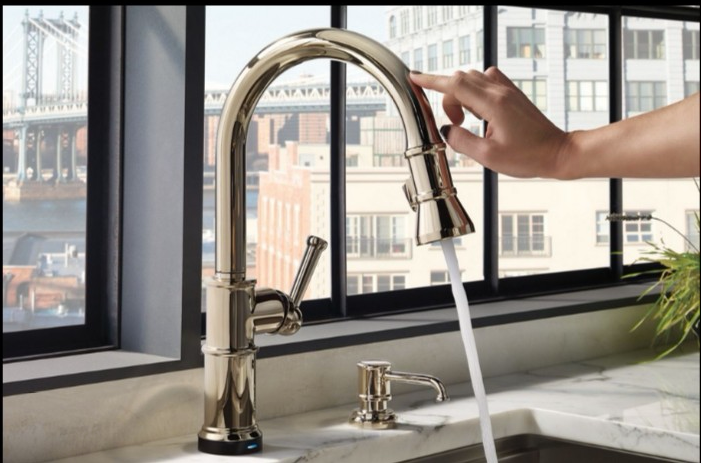 BRIZO DELTA DEYA LUXURY LUXURY SERIESA FAUCET ARTESSO SERIES PULL OUT KITCHEN FAUCET TOUCH SMART