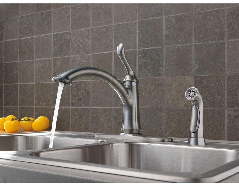 DELTA has to do with Dadeja import kitchen tap Linden series ancient copper and wire drawing and chrome-plated 3