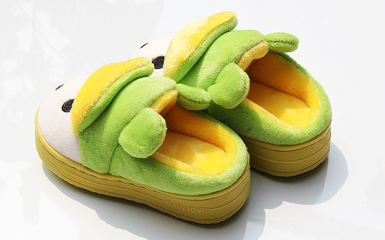 Pantoufles enfants en suède pour hiver - semelle caoutchouc - Ref 1015625 Image 79