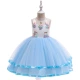 Girls Rainbow Váy hè 2019 Mới Super Fairy Unicorn Performance Dress Princess Váy Fluffy Váy - Váy trẻ em