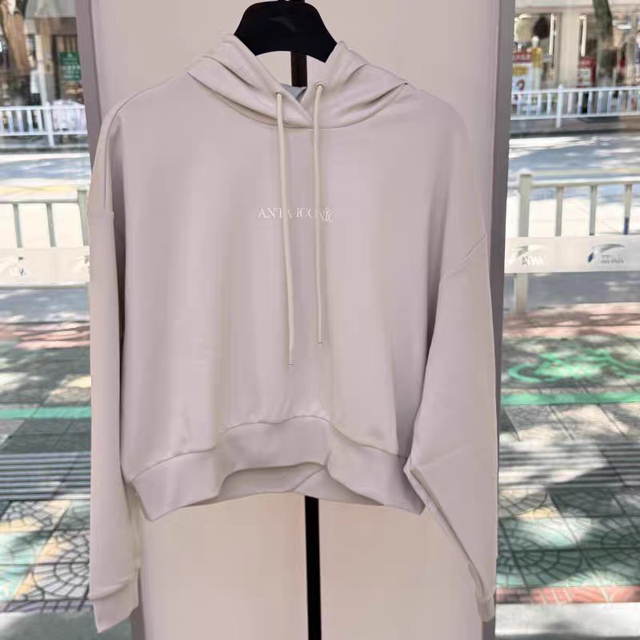 Anta Hooded Sweatshirt Women's 2025 Autumn and Winter New Style Loose Casual Style Pullover Long-Sleeved Top 162538709