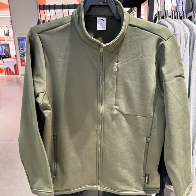 Anta Fleece Jacket Men's Autumn and Winter Outdoor Polartec Fleece Stand-Up Collar Work Clothing Sports Top 152447759U