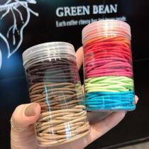 Japanese and Korean Net red ins simple hair rope Hairband basic Joker tie hair leather band candy color headgear Korean headdress