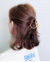 Clip headdress hairclip back head grab clip medium young girl Korean headdress elegant temperament simple hair grab clip