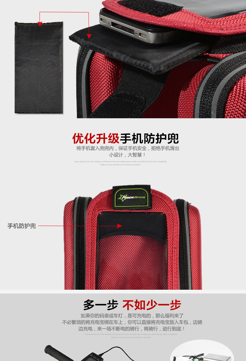 Sacoche pour vélo mixte ROCKBROS - Ref 2212060 Image 14