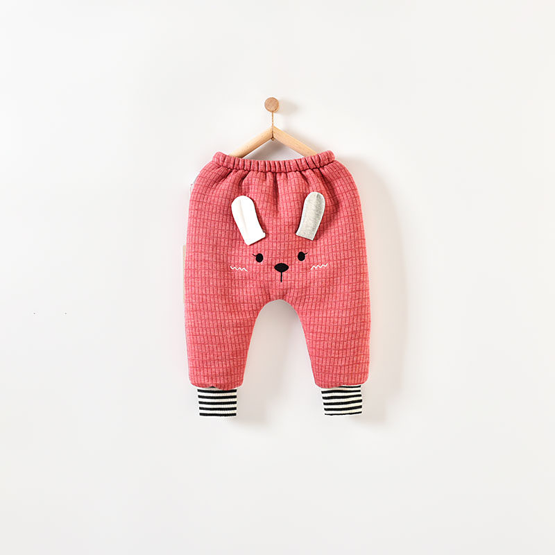 Baby cotton pants thickened big fart pants boy clip cotton girl warm pants outside wearing 1-3-year-old baby pants autumn winter