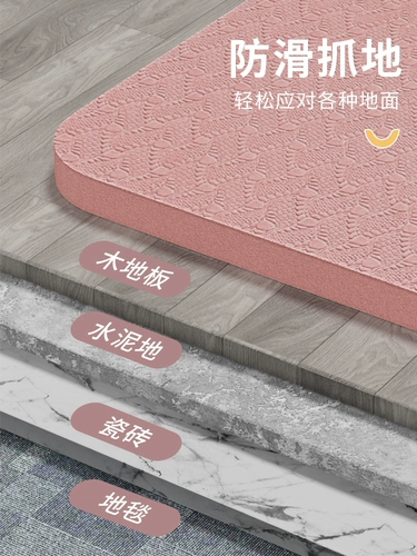 Коврик для йоги Li Ning, расширенный семейный коврик для фитнеса для девочек, специальный нескользящий спортивный коврик для прыжков, звукоизоляционная пузырчатая сумка, бесшумный напольный коврик