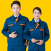 Đồng phục kỹ thuật dài tay mặc quần áo khách sạn mùa thu và mùa đông phù hợp với tài sản làm sạch bảo hiểm lao động đồng phục thủy điện set đồ nam Bộ đồ