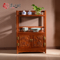 Lanchi Pavilion mahogany small tea Cabinet sideboard solid wood small tea cabinet Rosewood multi-purpose locker LS014