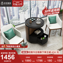 Fire Burning Stone Tea Table Utilita Tea Table Tea Table Tea Table Home Multifunction Integrated Nordic Mobile Table Balcony Tea Table Chair Combination