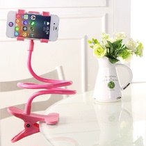 Multifunctional creative lazy mobile phone holder mobile phone holder bedside bracket double clip lazy person head stand