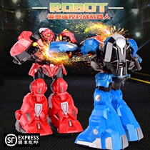  Intelligent somatosensory fighting Electric battle robot remote control double fight toy boy 8 children 6 boxing 10 years old