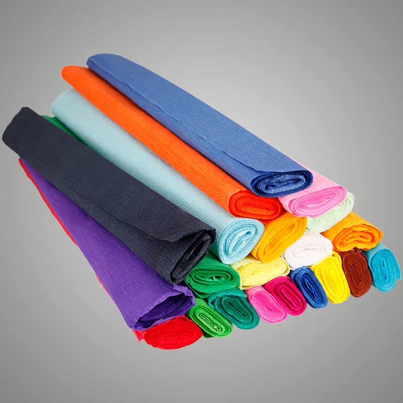 Children students color handmade paper flower origami material set kindergarten color photocopy paper crepe paper cut paper thick