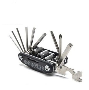 Climbing Bike Maintenance Tool Multifunction Wrench 15 All-in-one Combined Bike Repair Caravan Inner Hexagon Disassembly Suit