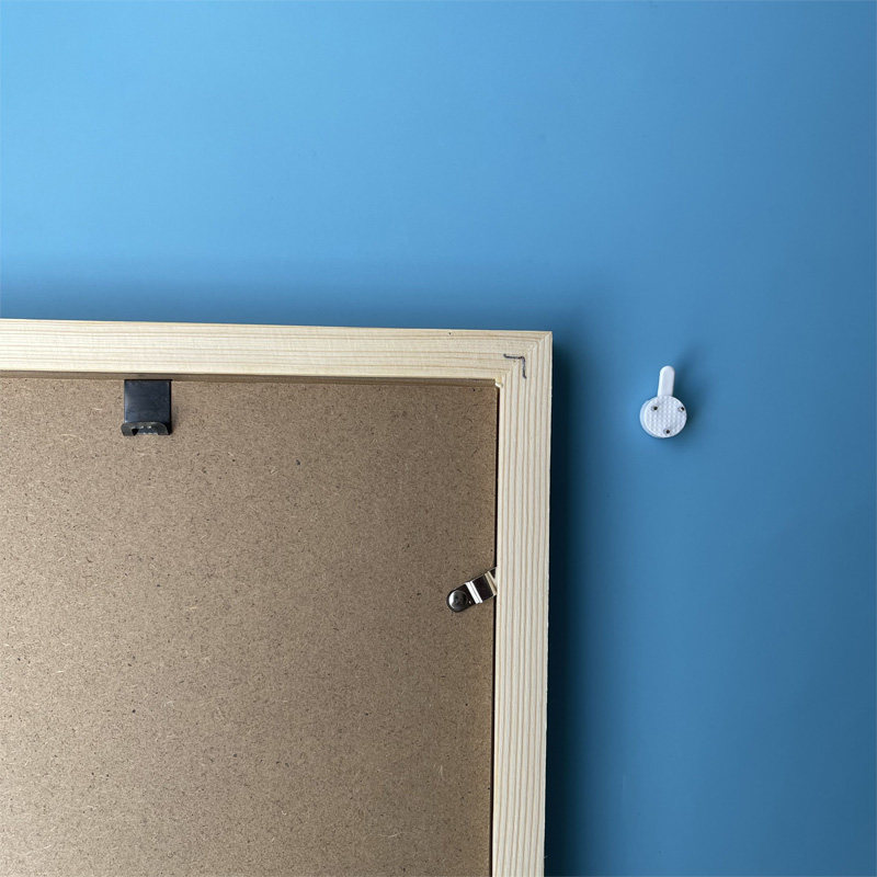 Photo Wall Without Mark nail boxed 40 sets Back panel buckle hanging painting Invisible black S Hook Sheet Package Hook Mount free of drill-Taobao