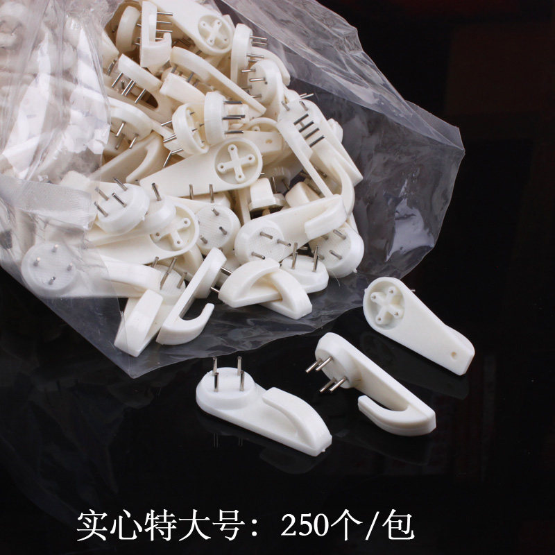 Bagged solid wedding photo hanging painting hook wall nail reinforcement wall buckle reinforcement ABS raw material diamond painting photo studio hook