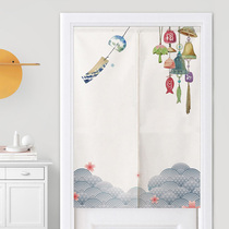 Japanese curtain half curtain partition curtain bedroom curtain feng shui fabric decoration kitchen oil smoke and wind curtain curtain