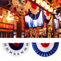 Japanese scalloped flag Japanese cuisine sushi restaurant zakaya hotel boneless fan decoration hanging flag flag decoration
