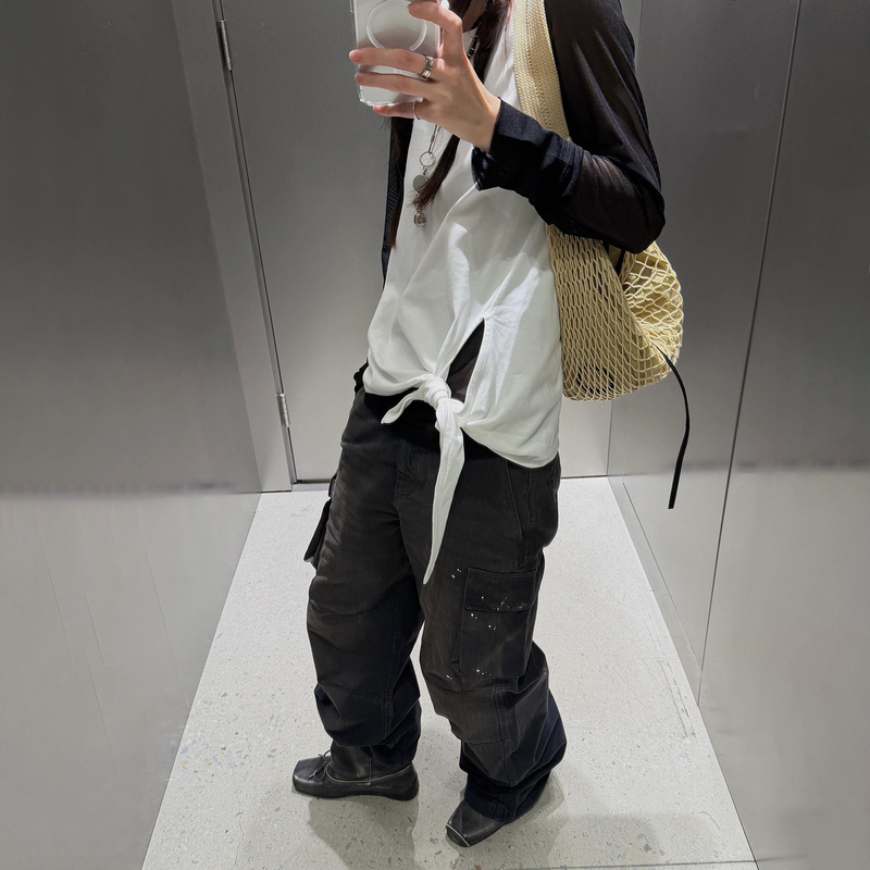 Ol Style 26Ss Mount Cargo Splatter Ink Mud-Dyed Work Pants Casual Three-Dimensional Pocket Distressed Baggy Trousers Ol Style 26Ss Mount Cargo Splatter Ink Mud-Dyed Work Pants Casual Three-Dimensional Pocket Distressed Baggy Trousers