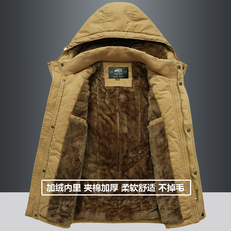 Camouflate coat men's winter plus suede thickened anti-chill warm army large cotton clothing women's cotton padded jacket training for big clothes