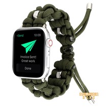 Applicable Apple Watch 7th Generation Nylon Rope Strap Watch45 Sports Wristband iWatch123 Personality 6SE Tide