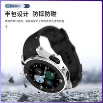 Apply Samsung GalaxyWatch5Pro watch protective sleeve transparent electroplating TPU hollowed-out rim anti-fall soft shell